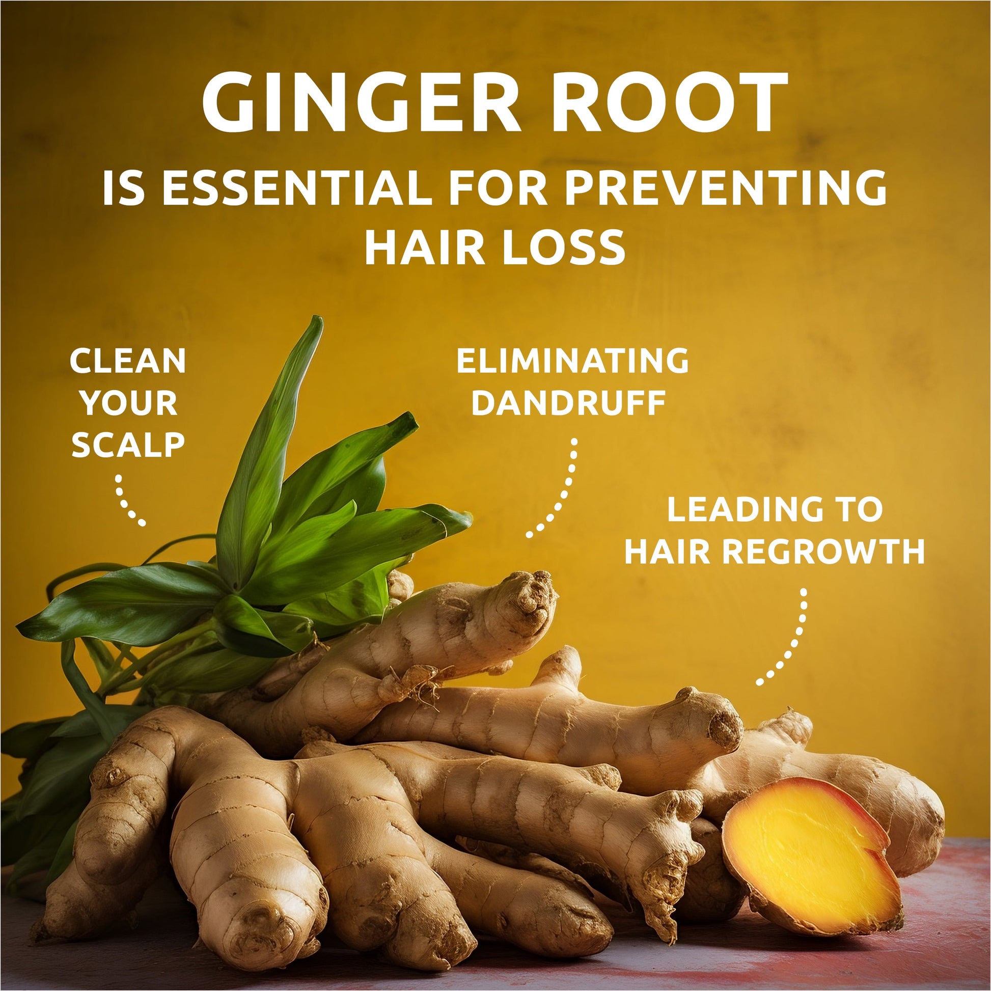 Organic Ginger Root Solid Shampoo Bar for Hair Growth Handmade in USA Natural and Safe by