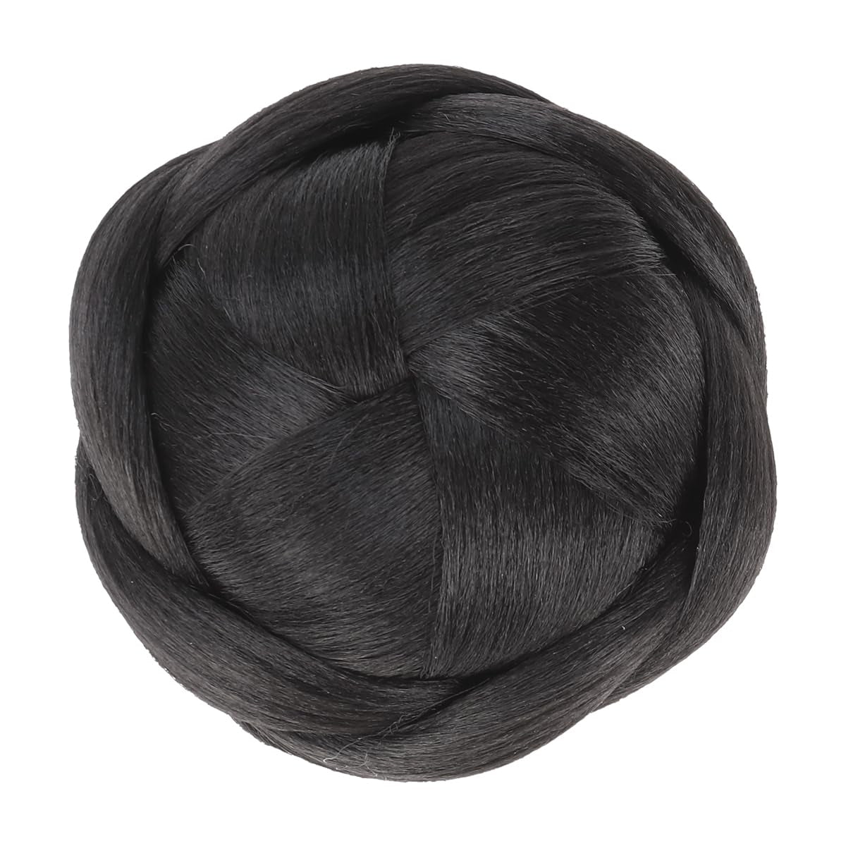 Updo Bun Wig 1B# Donut Hair Womens Hat Human Hair Braided Ladies Wigs Ponytail Extension Short Braids Wig Extend to Weave Miss