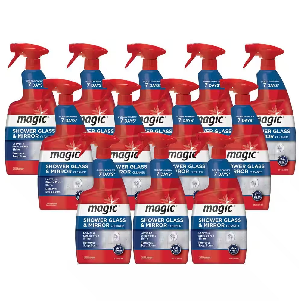 28 Oz. Glass Cleaner Spray for Shower and Mirror (12-Pack)