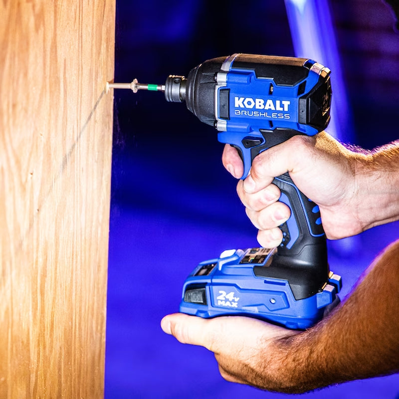 24-Volt 2-Tool Brushless Power Tool Combo Kit with Soft Case (1-Battery Included and Charger Included)