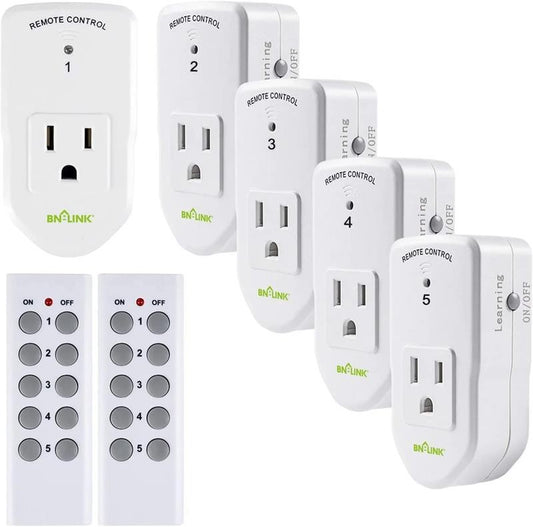 Wireless Remote Control Outlet with Extra Long Range, for Household Appliances,