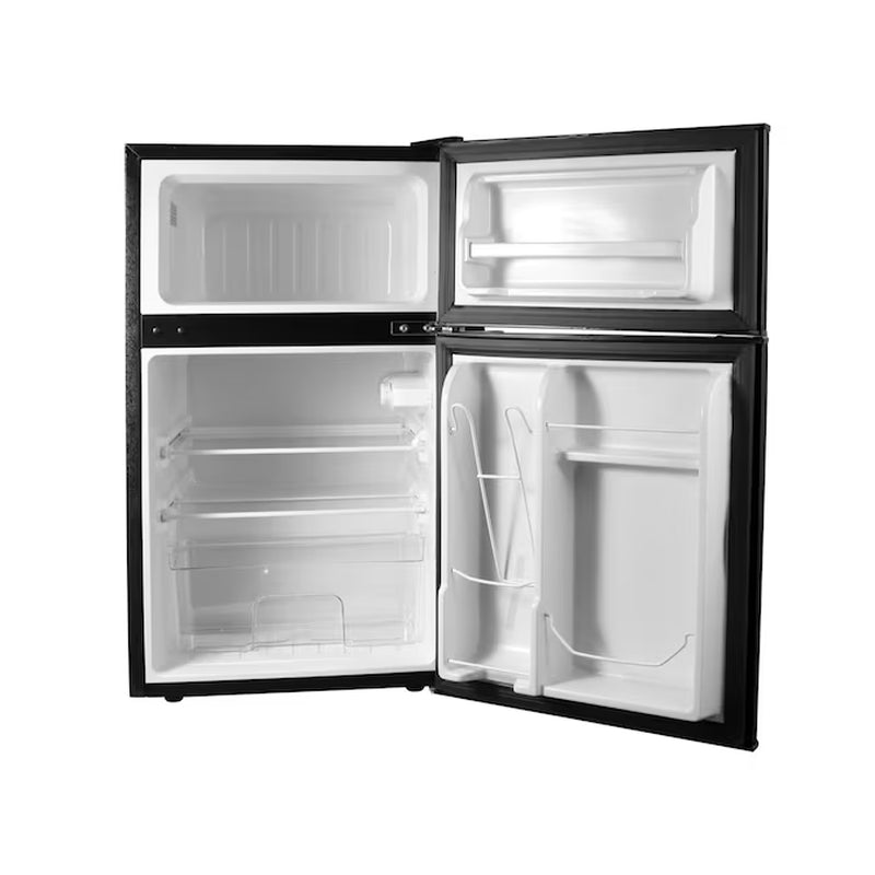 3.2-Cu Ft Mini Fridge with Freezer ( Black ) ENERGY STAR