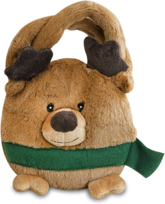 Christmas Reindeer Plush Purse, 8-Inch
