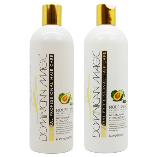 Nourishing Shampoo & Conditioner Duo Set with Avocado Oil and Aloe Vera Infused Moisturizing Shampoo and Hydrating Conditioner for Women Duo Set (16Oz)