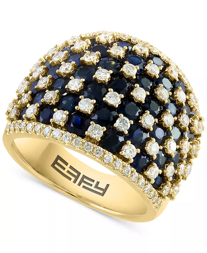 EFFYÂ® Emerald (3-3/4 Ct. T.W.) & Diamond (1-1/5 Ct. T.W.) Statement Ring in 14K Gold