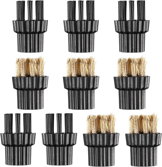 10Ppcs Steam Cleaner Brush Heads Steams Mop Brush Head Replacement for and Grime Removal Compatible with Mcculloch And