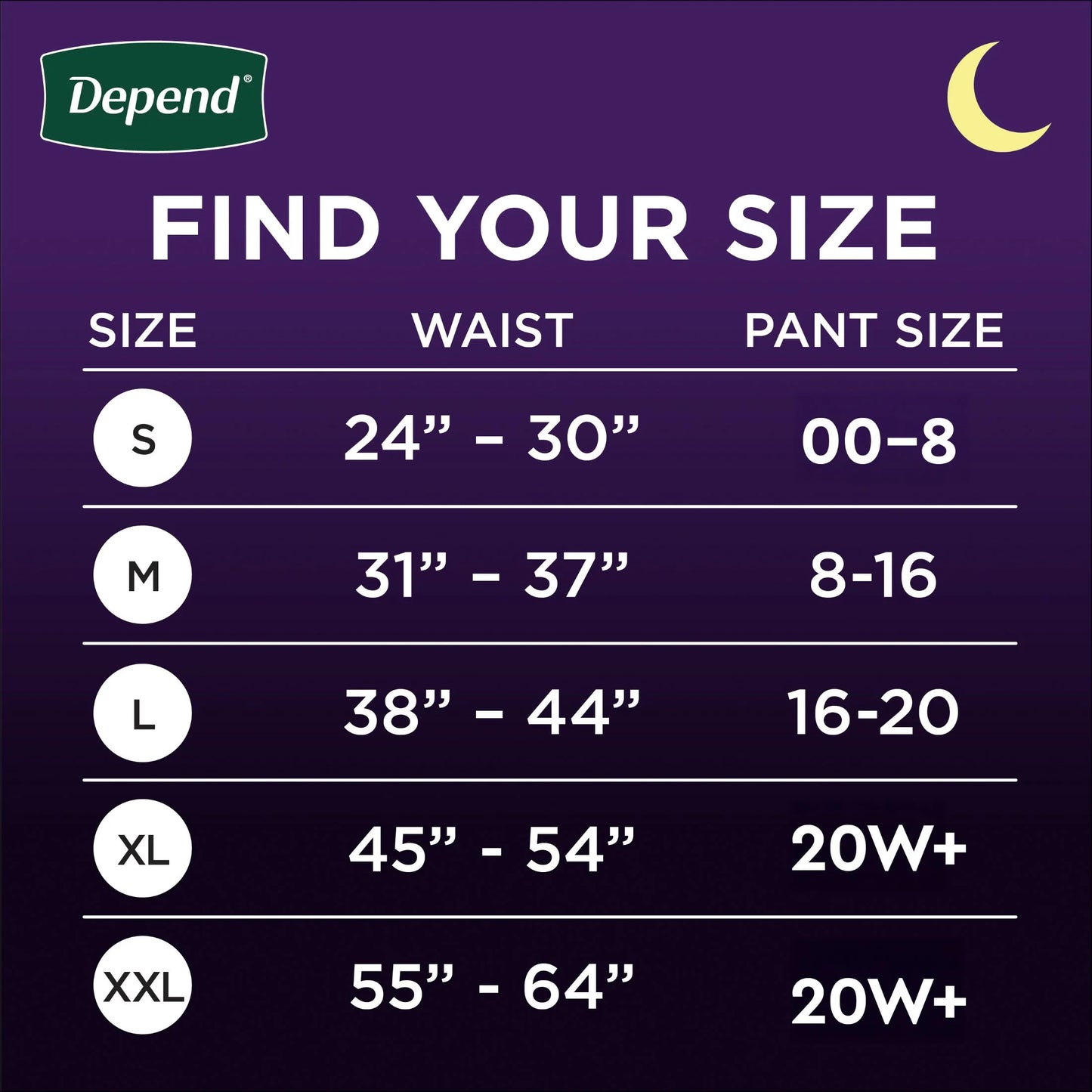 Night Defense Incontinence Underwear for Women, Adult Diapers, XL, 48 Count