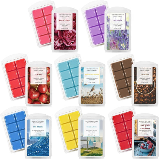 Wax Melts Cubes, Scented Wax Melts Gift Set for Warmer