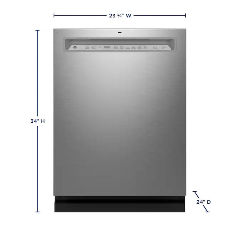 24-In Front Control Built-In Dishwasher ( Finrprint Resistant Stainless Steel ) with Third Rack, Dry Boost , 47-Decibel