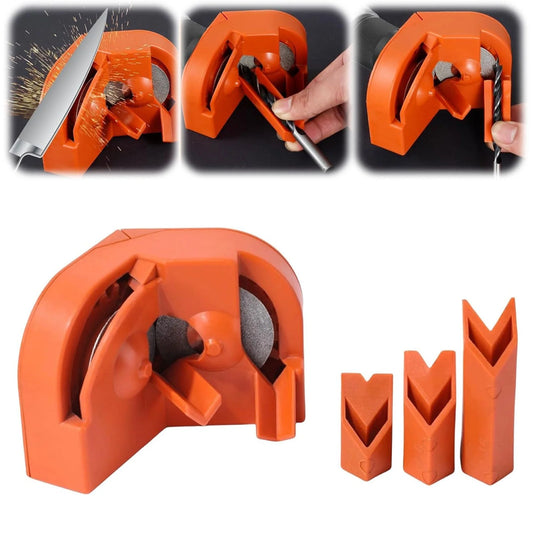 Drill Bit Sharpener Drill Bit Sharpener for All Bits Multipurpose Drill Bit Grinding Sharpener for High Speed Steel Masonry Carbide Cobalt & Tin Coated Drill Bits, 1X Drill Bit Sharpener