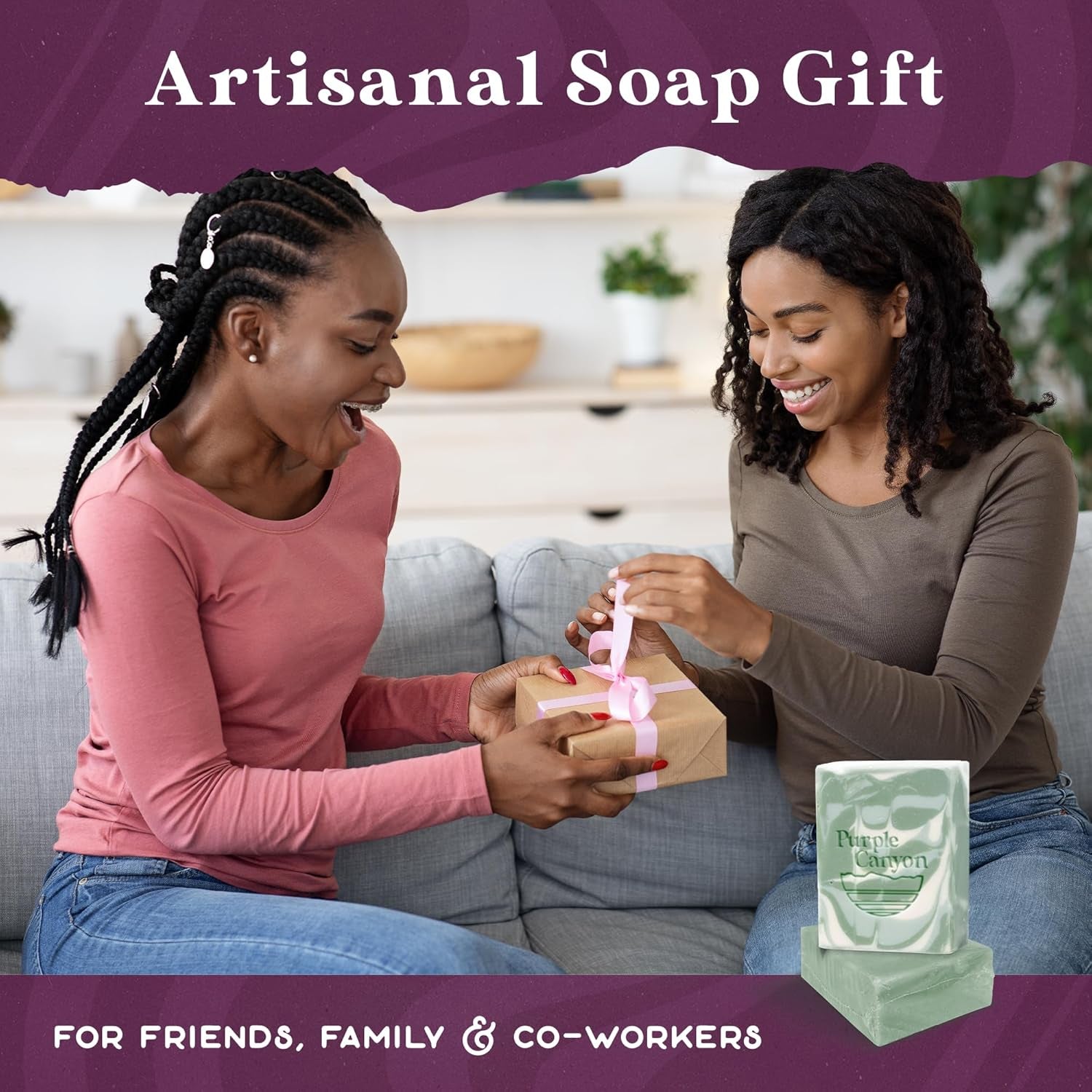 3 Pack of Handmade Soaps 4 Ounces Each | Bar Soap with Eucalyptus Essential Oil, Cocoa Butter, and Olive Oil | Perfect Moisturizing Skin Care Gift Set