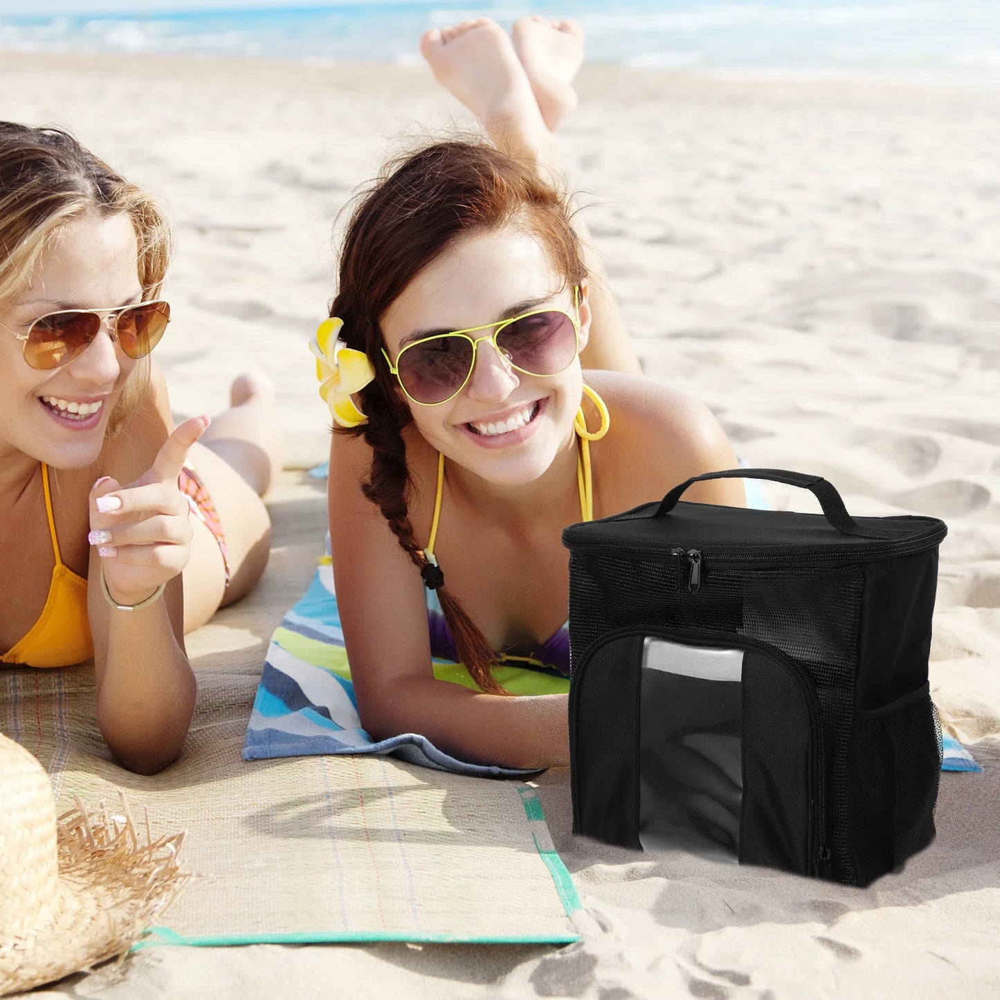 Travel Toiletry Bag Traveling Essentials College Dorm Must Haves Necessities Hanging Bags for Women Camping （Black）