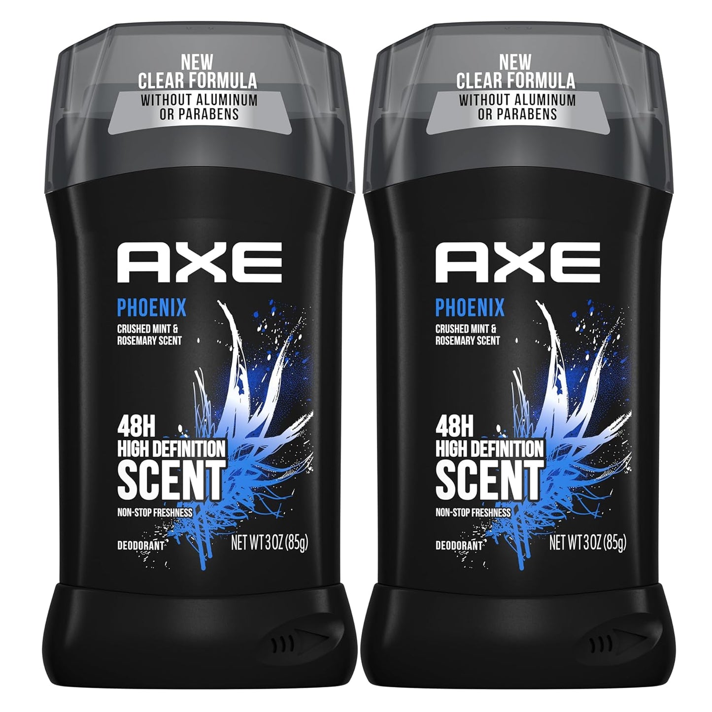 Dual Action Deodorant Stick for Long Lasting Odor Protection, Phoenix Crushed Mint & Rosemary Men'S Deo, Aluminum Free 3Oz Twin Pack