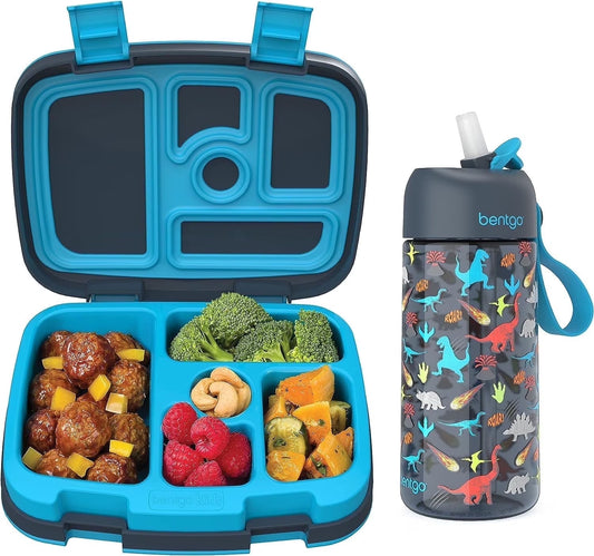 Leak-Proof Lunch Box & Water Bottle Set (Dinosaur)