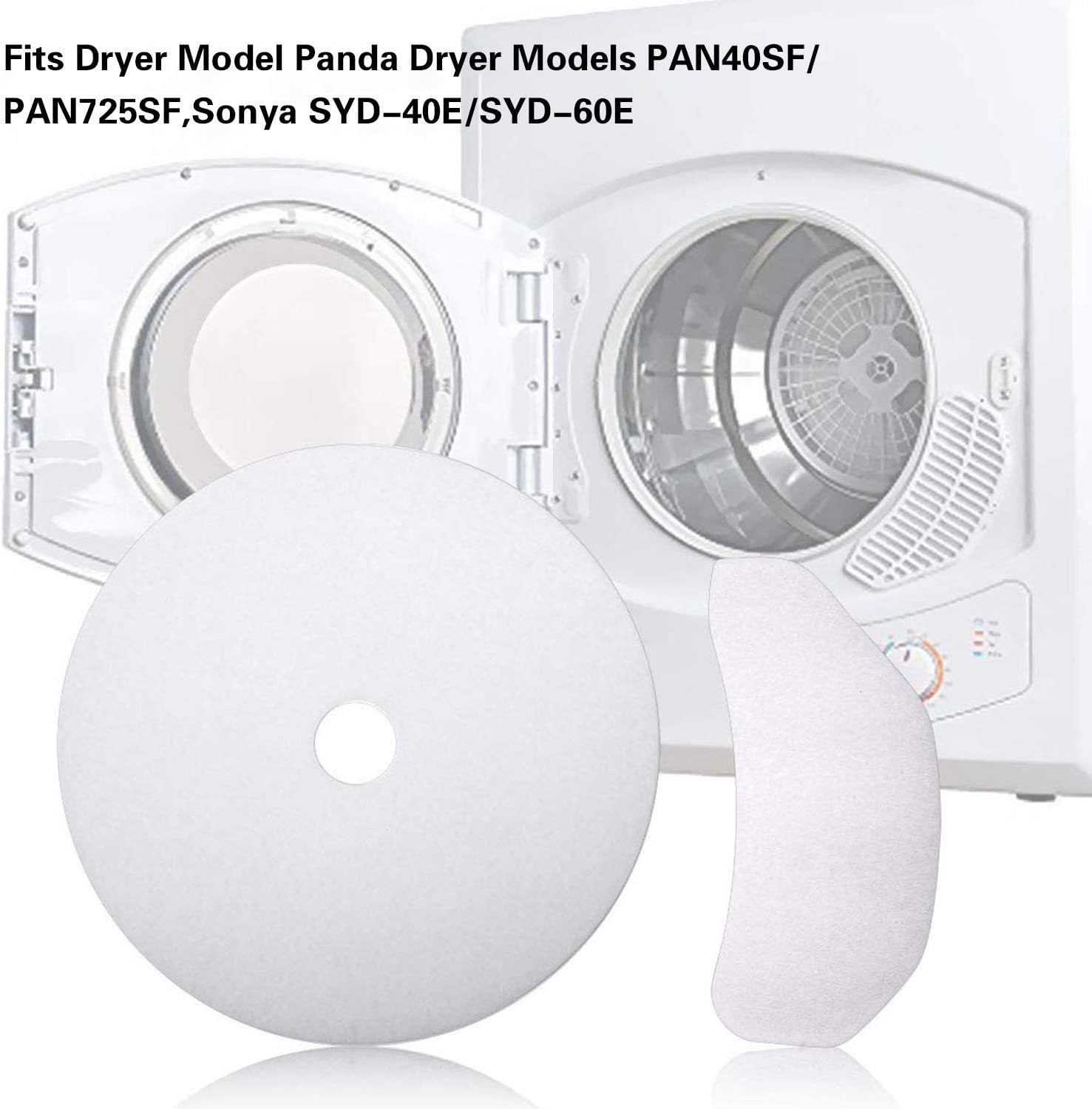 25 PCS Compatible Cloth Dryer Filter Set, Cloth Dryer Replacement Include 20 Dryer Exhaust Filters/5 Dryer Air Intake Filters for Panda/Magic Chef/Sonya & Avant Dryers