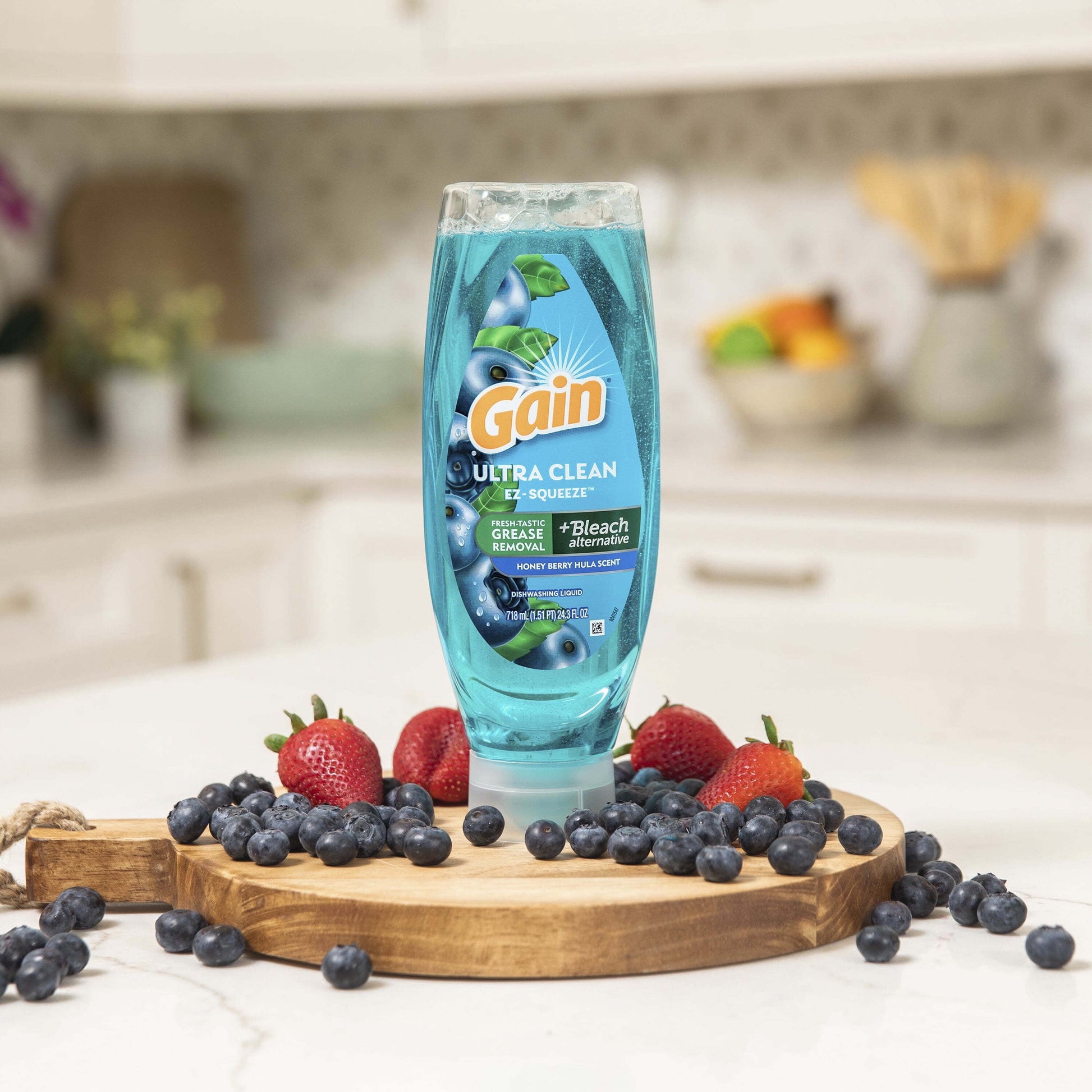 Ez-Squeeze Dishwashing Liquid Dish Soap, Honeyberry Hula, 14.7 Fl Oz